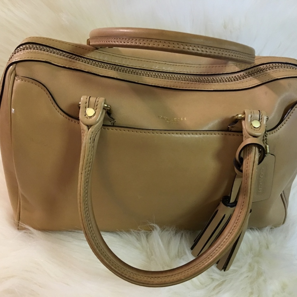 COACH Camel Leather LEGACY HALEY Satchel 23574 - Picture 5 of 8